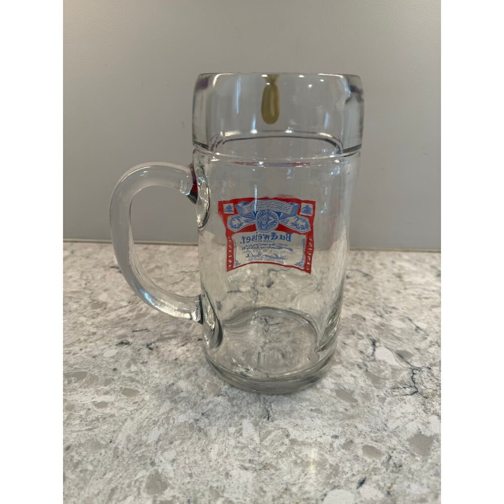 New Budweiser Giant Beer Mug Glass with Logo JL - Picture 8 of 10